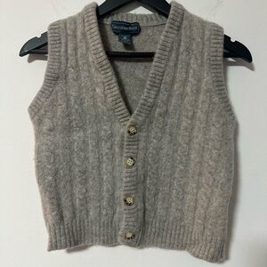 Christopher Hayes vintage wool button-up sweater vest 1990s 100% Wool